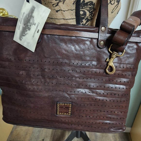 NWT PRICE DROP Campomaggi Otranto Top Belted Deep Brown - Picture 7 of 16